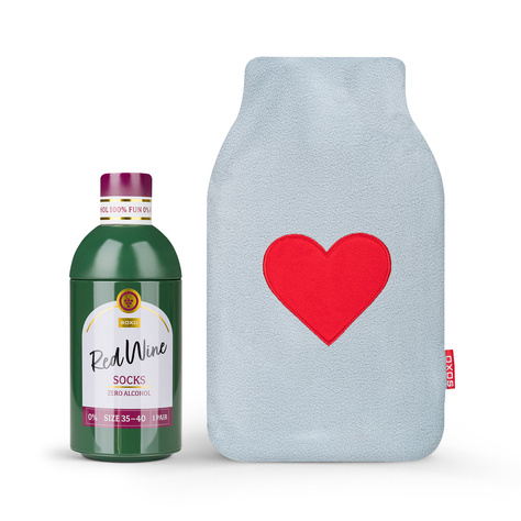 Botella de agua caliente gris SOXO calentador 