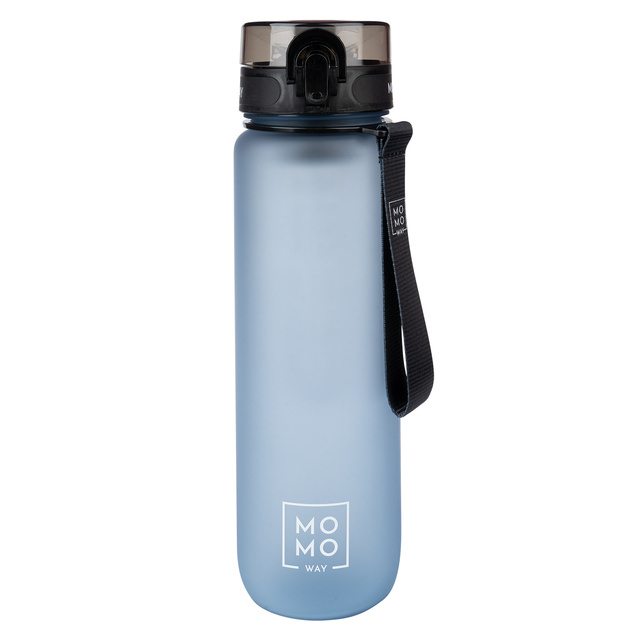MOMO WAY Botella de agua gris | idea de regalo | BPA free | Tritan