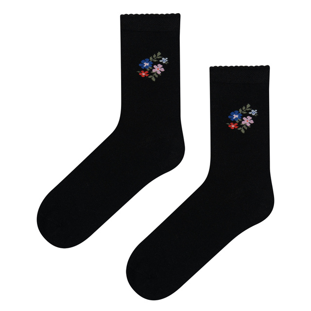 Calcetines de Bambú con Estampado Floral