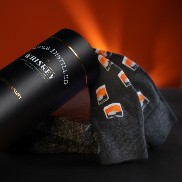 Juego de 3 calcetines coloridos para hombre SOXO GOOD STUFF Whisky 
