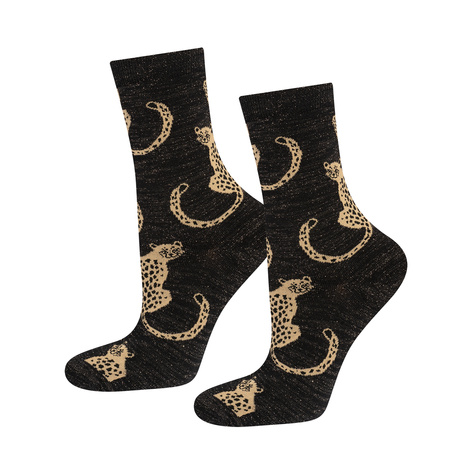 Calcetines de mujer SOXO Leopard classic en paquete - 3 pares