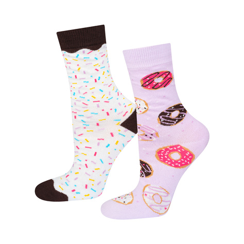 Calcetines de mujer SOXO GOOD STUFF donut en una caja