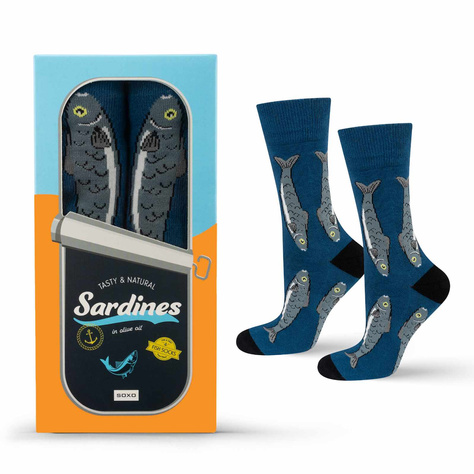 Calcetines de hombre SOXO sardinas en paquete