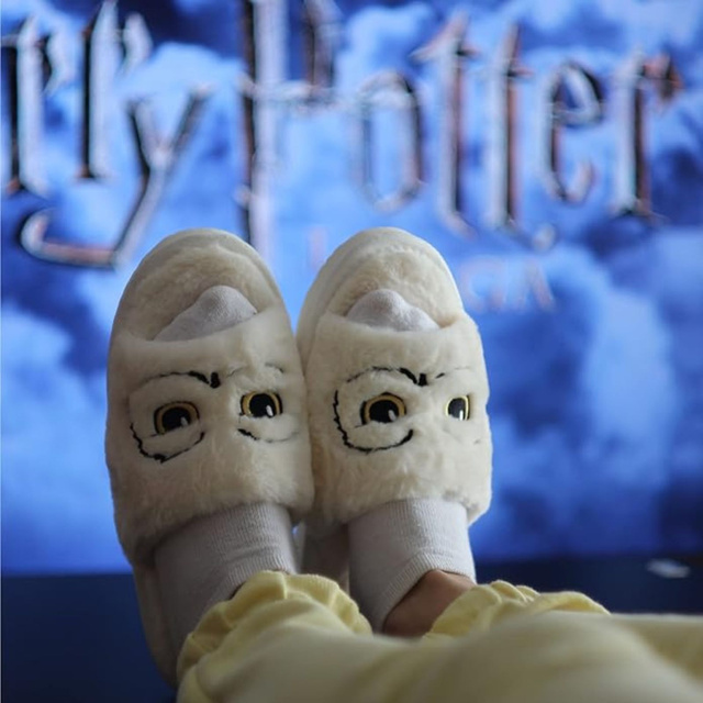 Zapatillas casa mujer Harry Potter Búho Producto original de Warner Bros., una alegre idea de regalo