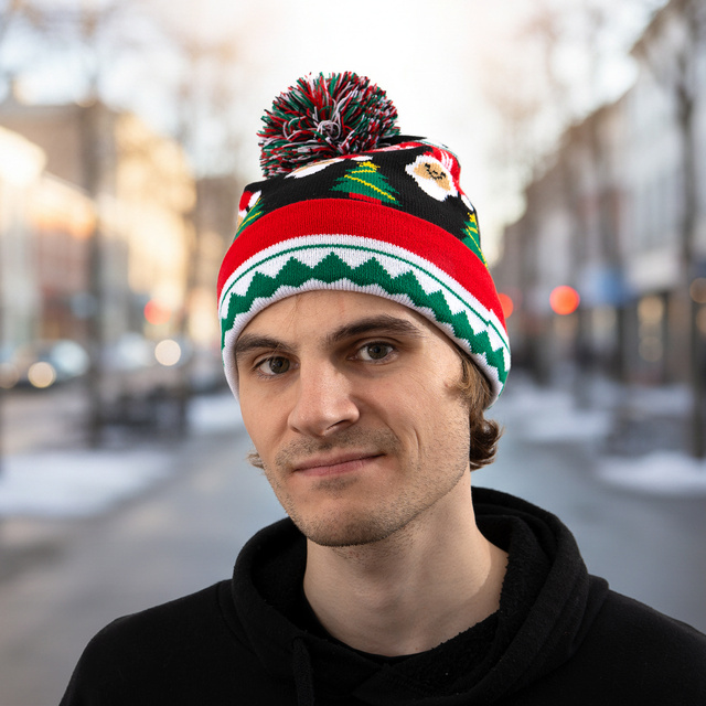 Gorro de Hombre con Papás Noel
