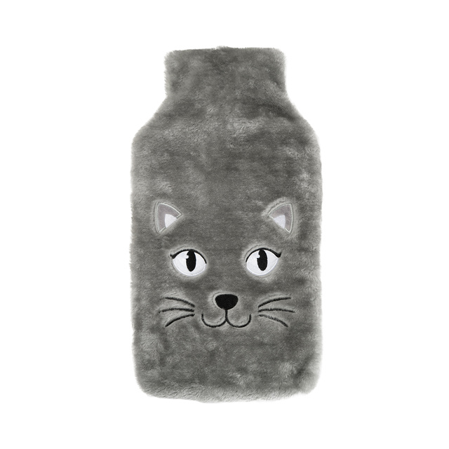 Bolsa de agua caliente con funda de gato 3,5 l