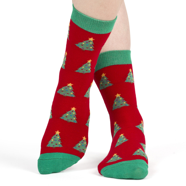 Set 4x Calcetines coloridos para hombre SOXO GOOD STUFF Calcetines de algodón de regalo de feliz Navidad