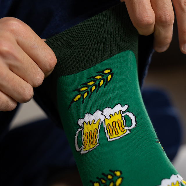 Calcetines de hombre SOXO de color cerveza - 3 pares 