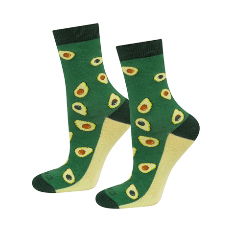Set de 2x Calcetines SOXO Mujer | Hombre | Aguacate en caja | Piña en caja | Calcetines divertidos para Ella | para Él Unisex