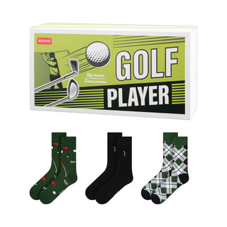 Calcetines de colores para hombre SOXO Golf - 3 pares