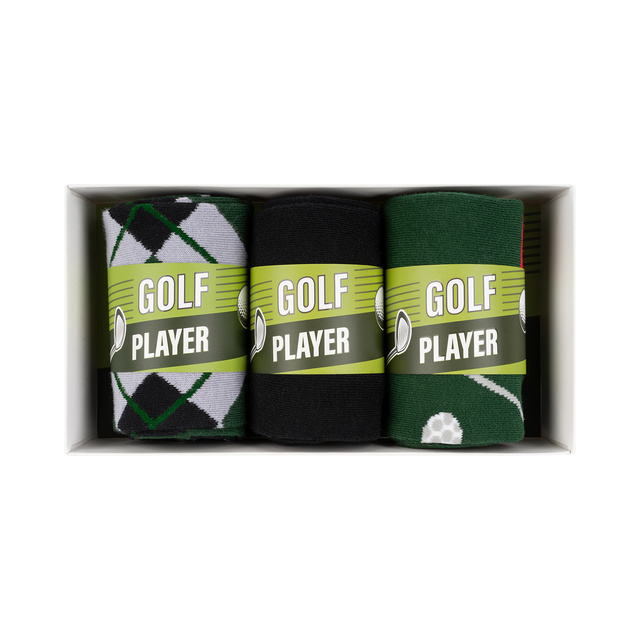 Calcetines de colores para hombre SOXO Golf - 3 pares 