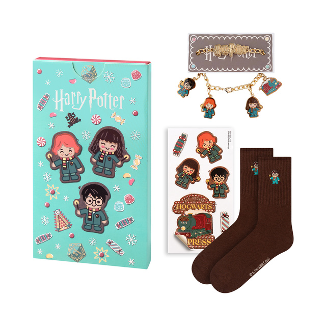 Calcetines de Harry Potter en una caja