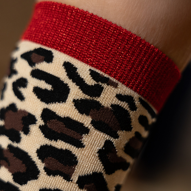 Calcetines de mujer SOXO Leopard classic en paquete - 3 pares
