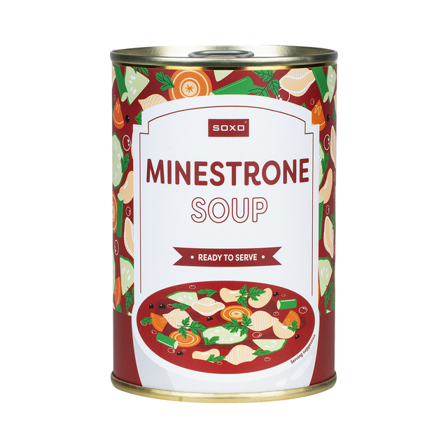 Calcetines de hombre | Sopa minestrone SOXO GOOD STUFF para mujer en lata | colorido | gracioso | idea de regalo para ella | para el unisexo