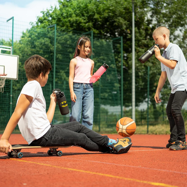Botella de agua 0.6L verde | duradera y práctica | Batman