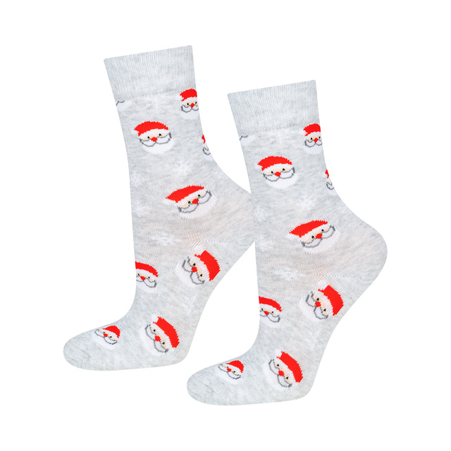 Set 4x Calcetines coloridos para hombre SOXO GOOD STUFF Calcetines de algodón de regalo de feliz Navidad