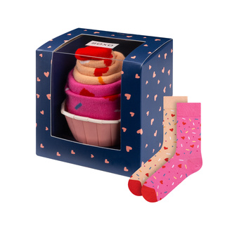 Calcetines luminosos de mujer SOXO cupcake en pack - 2 Pares