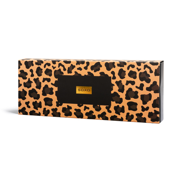 Calcetines de mujer SOXO Leopard classic en paquete - 3 pares