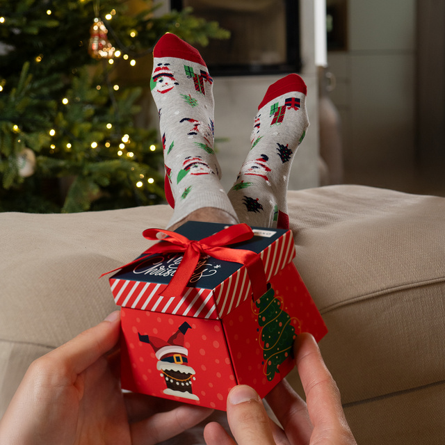 Calcetines de Navidad en Caja