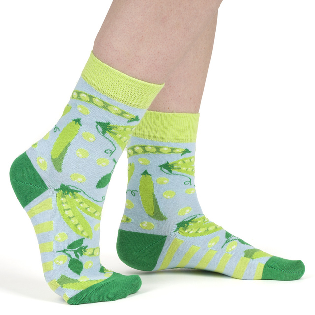 Divertidos calcetines de aceitunas en una caja SOXO GOOD STUFF para regalo