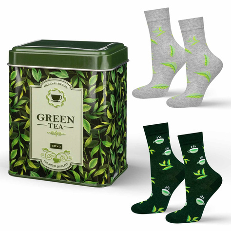 SOXO Calcetines de lata de té verde para mujer - 2 Pares