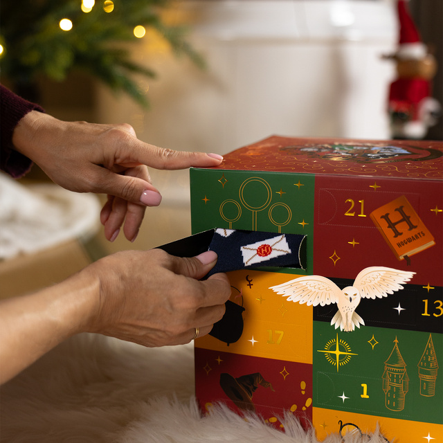Caja de regalo con calcetines Harry Potter 24-pack
