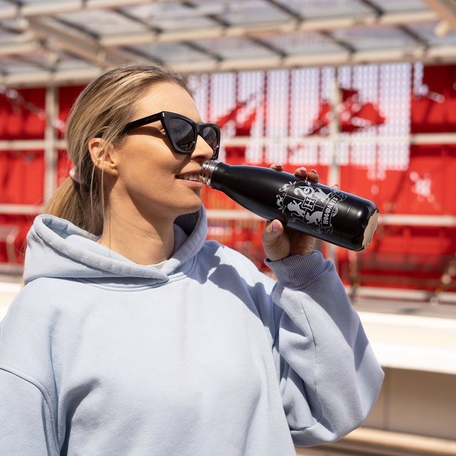 Botella térmica 500mL Negra | duradera y práctica | Harry Potter | Hogwarts