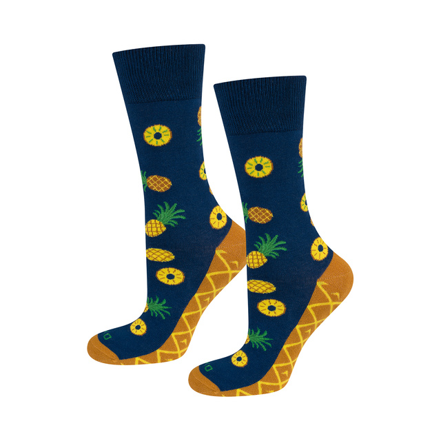 Calcetines SOXO Mujer | Calcetines SOXO Hombre | Piña en caja | Idea de regalo divertida | Unisex