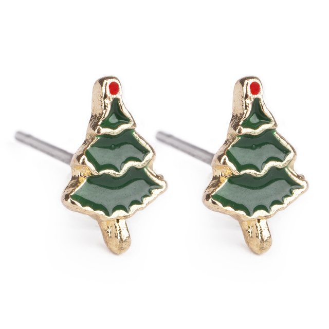 Pendientes SOXO | juego de aretes de árbol de Navidad | Galleta Ludek | bastones de navidad | idea de regalo para ella | Navidad