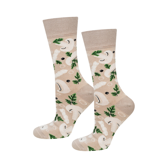 Calcetines de hombre | Sopa de champiñones SOXO GOOD STUFF para mujer en lata, alegre, colorida como regalo para Él | para ella