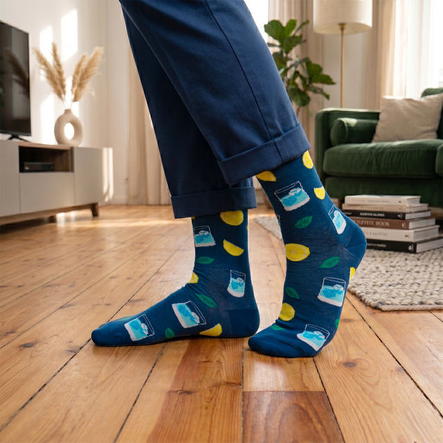 Calcetines de colores para hombre SOXO Gin in a bottle 