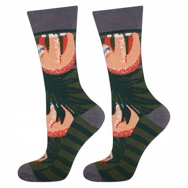 Juego de 4 calcetines de hombre SOXO GOOD STUFF en una caja de pizza