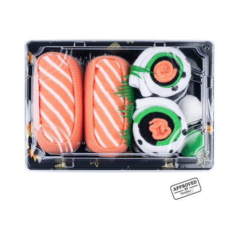 Juego de 2x calcetines de mujer de hombre Colorful SOXO sushi 