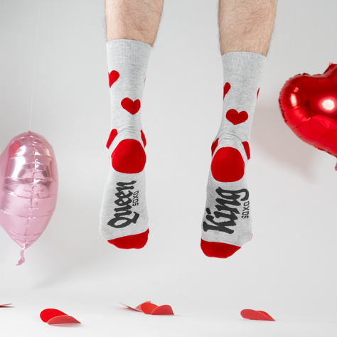 Calcetines coloridos para hombres SOXO Rey y Reina