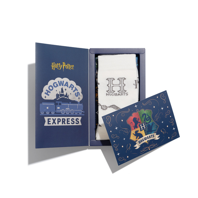Calcetines de Harry Potter en una caja