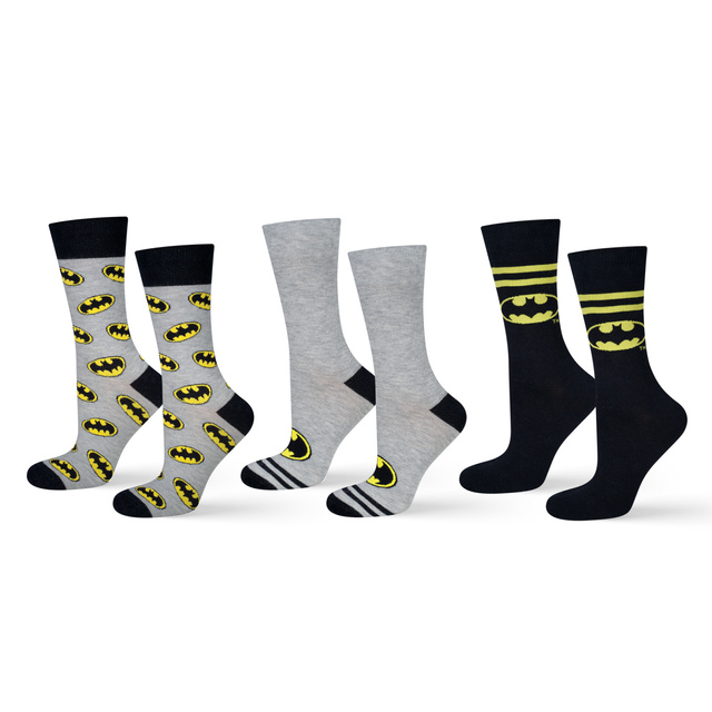 Juego de 3 calcetines para hombre | batman dc tebeos | para un regalo | colores