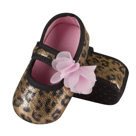 Zapatillas bailarinas bebé SOXO con estampado de leopardo