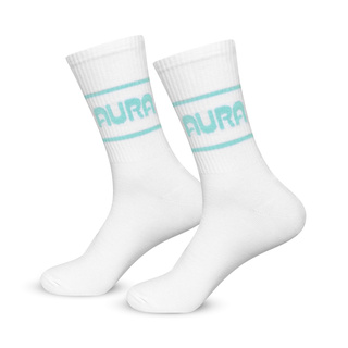 Calcetines largos blancos de hombre AURA
