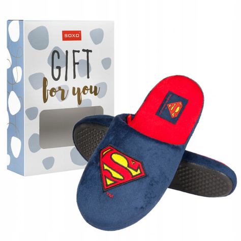 Pantuflas Hombre SOXO Superman DC Comics | en una caja de regalo