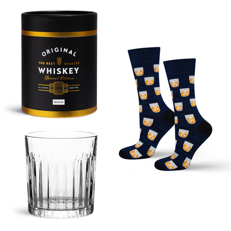 Calcetines para hombre SOXO Whiskey en un vaso