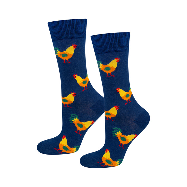 Calcetines SOXO de hombre con huevo y gallo en un paquete - 2 pares