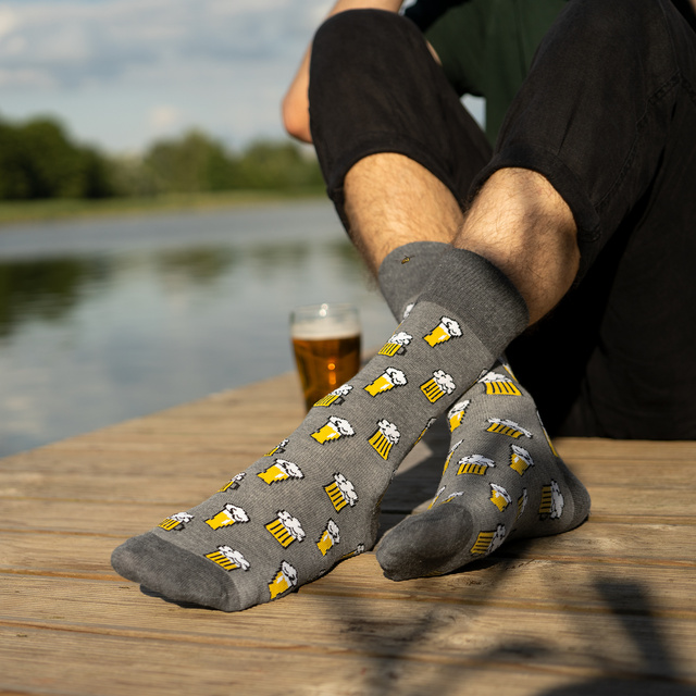 Coloridos calcetines de cerveza para hombre SOXO GOOD STUFF