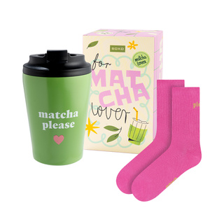 Set de Regalo Calcetines Matcha + Taza Térmica