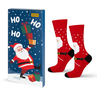 Calcetines regalo con diseño de Papá Noel