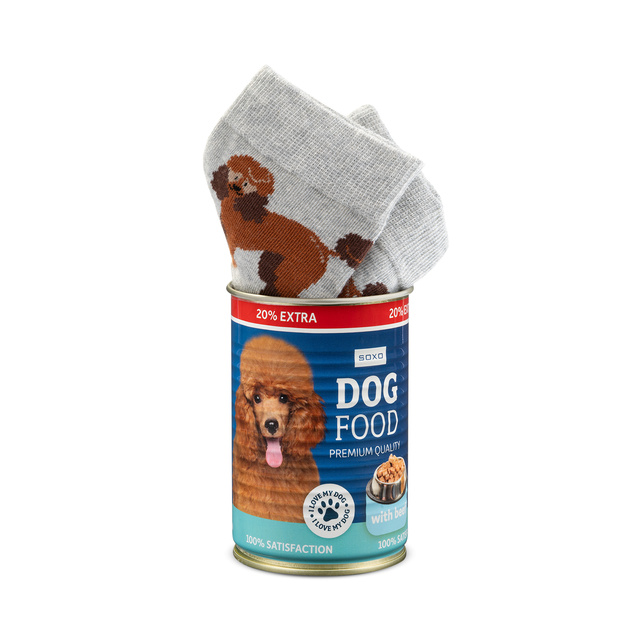 Calcetines caniche de hombre SOXO en lata 