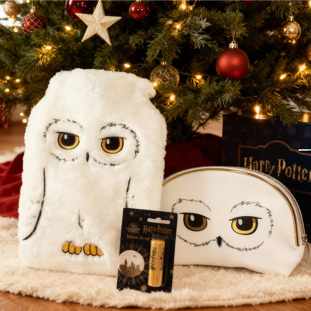 Set Harry Potter Bolsa de agua caliente 1,8 L + Neceser + Bálsamo labial