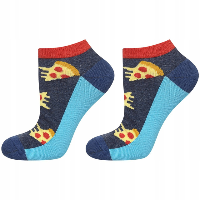 Juego de 6 pies de hombre SOXO GOOD STUFF en una caja de pizza