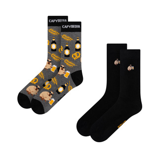 Calcetines de hombre SOXO de carpincho con cerveza - 2
