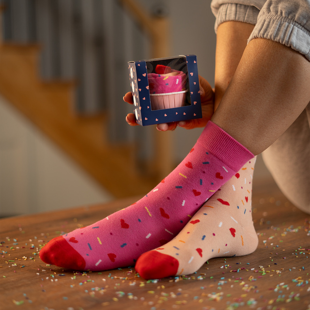 Calcetines luminosos de mujer SOXO cupcake en pack