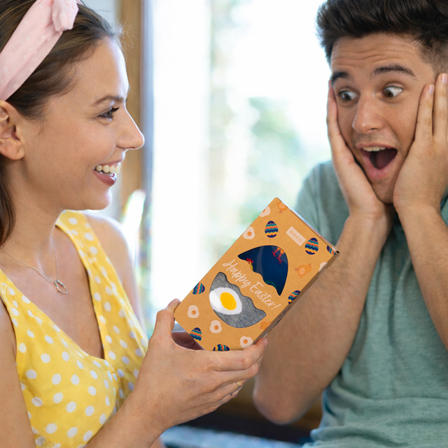 Calcetines SOXO de hombre con huevo y gallo en un paquete - 2 pares